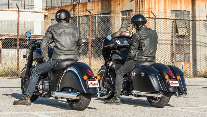 The Indian Chieftain Dark Horse’s blacked-out styling and powerful Thunder Stroke 111 engine will elevate our riders to the top of the pack