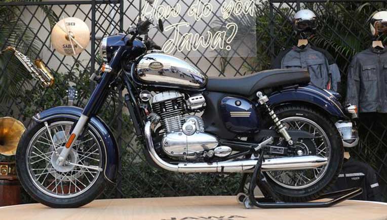 Jawa 350 Blue showcased at Mahindra Blues Festival