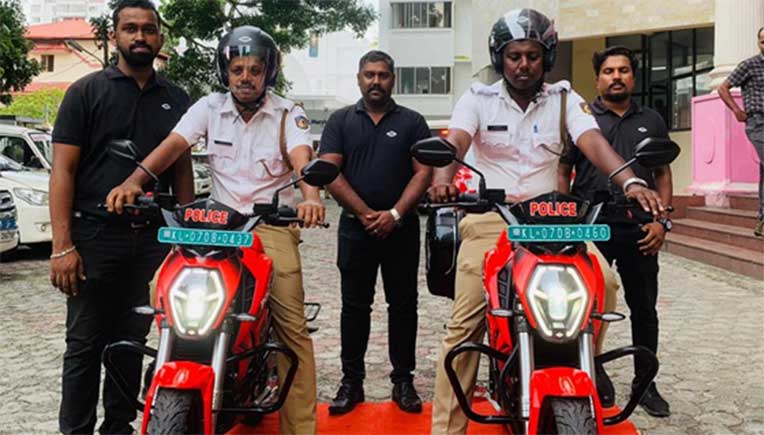 Kochi Police fleet gets Revolt electric motorcycles 