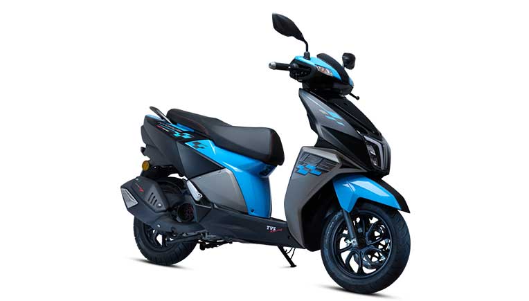 Marine blue colour TVS NTorq 125 Race Edition at Rs 87011