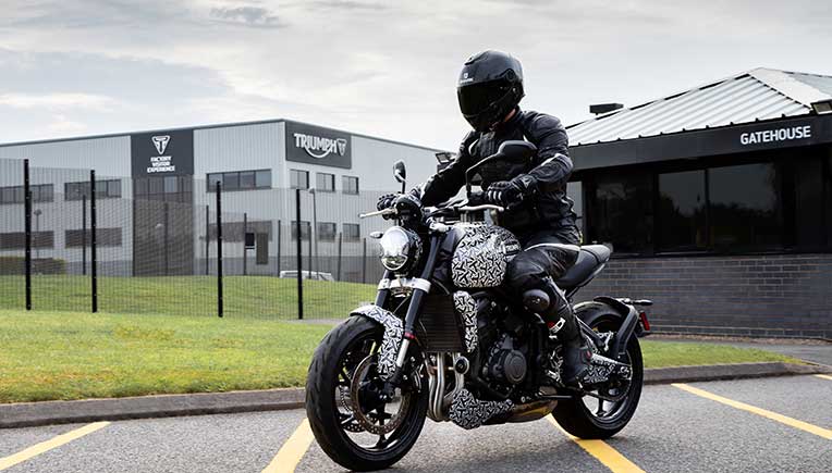New Triumph Trident motorcycle in final testing  