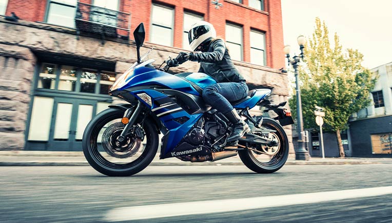 Ninja 650 in blue colour
