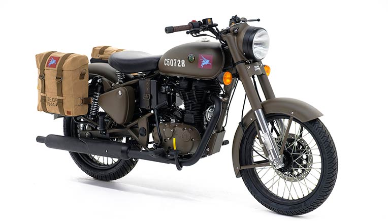 Royal Enfield, launched the limited edition Classic 500 Pegasus motorcycle in India.