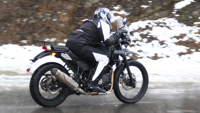 The bike in the mountains