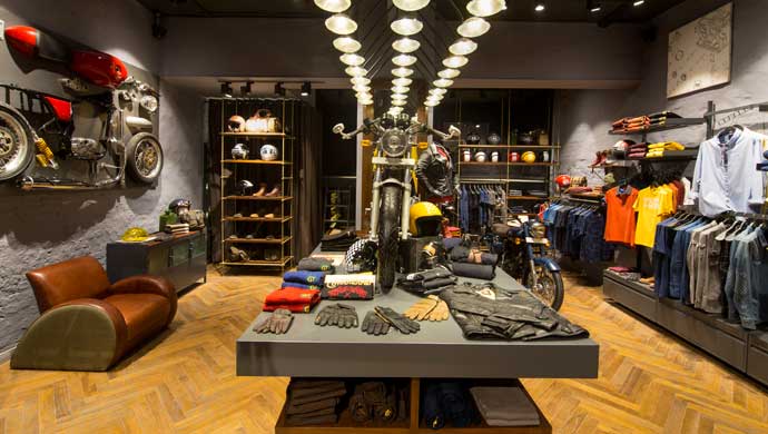 Royal Enfield Apparel Flagship store in Khan Market, New Delhi