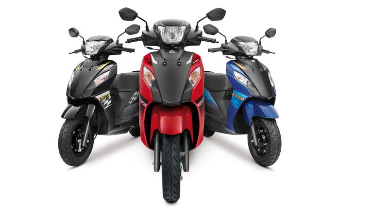 Colourful Let's scooters