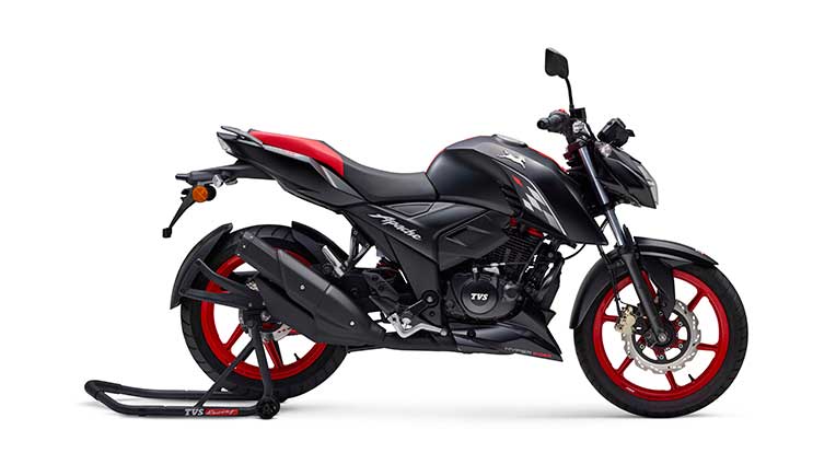 TVS Apache RTR 160 4V motorcycles gets DRLs, 3 ride modes & more