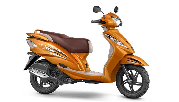TVS Wego  in two new colours priced at Rs 50434