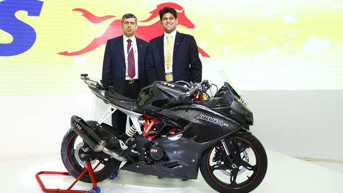 TVS officials at the launch 