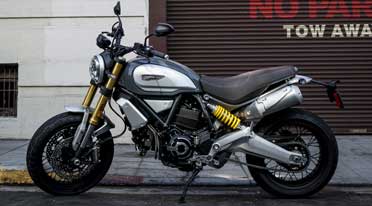 Ducati Scrambler 1100 Special displayed at Audi stall
