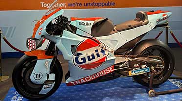 Gulf Oil showcases MotoGP Bike at India Bike Week