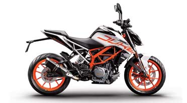  KTM introduces white colour variant for 390 Duke
