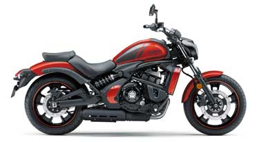 Kawasaki Vulcan S in pearl lava orange colour for Rs 5,58,400