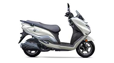 New pearl grace white colour for Suzuki Burgman Street EX