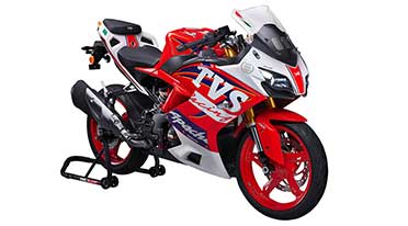 TVS Apache RR 310 Build To Order (BTO) motorcycle attains 100% 
