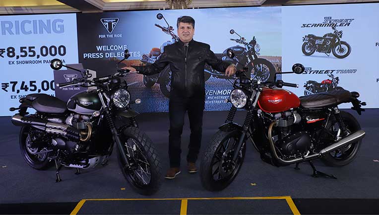 The motorcycles were unveiled by Shoeb Farooq, General Manager, Triumph Motorcycles India Pvt Ltd.