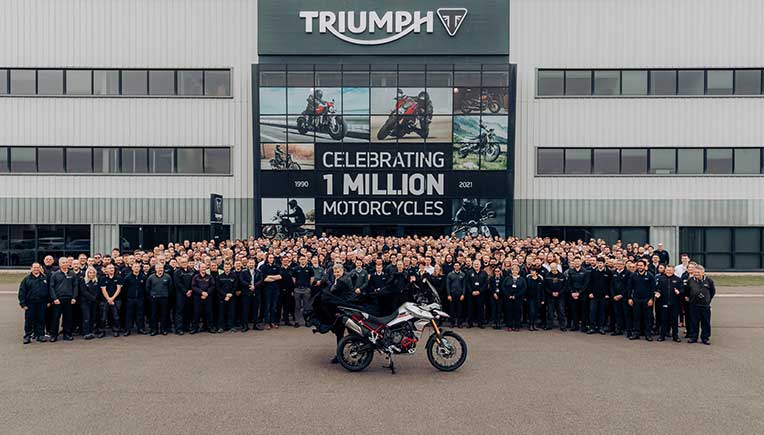 Triumph rolls out one millionth motorcycle