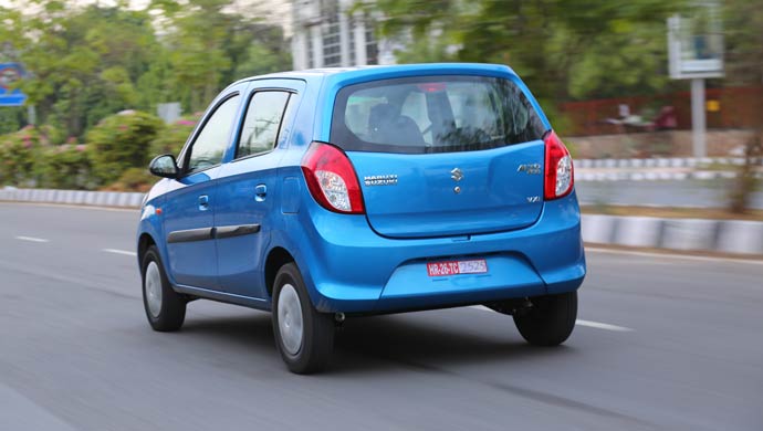 Rear shot of the new Maruti Suzuki Alto 800