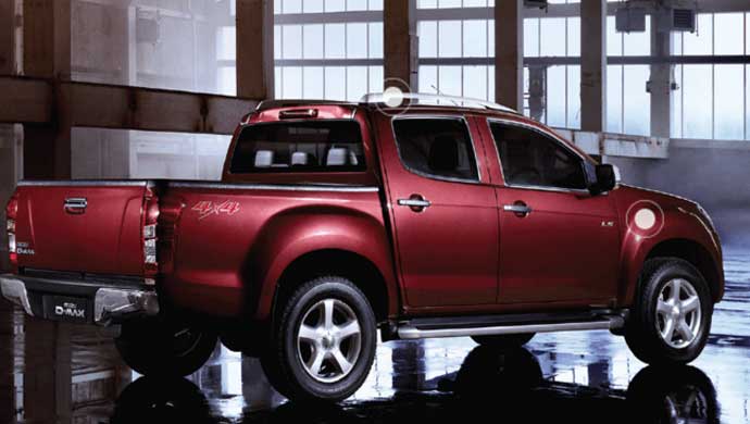 Rear shot of the latest Isuzu D-Max V-Cross