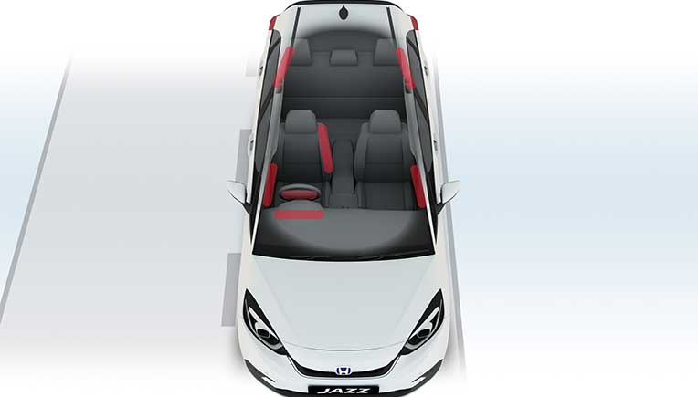 All New Honda Jazz has a new front centre airbag system