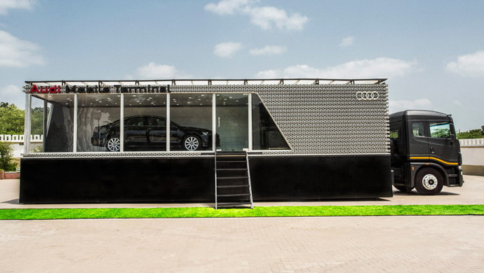 Audi showroom one wheels