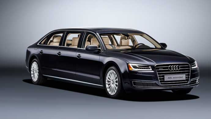 Audi A8 L extended; Front shot