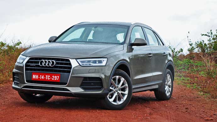 Front shot of new Audi Q3