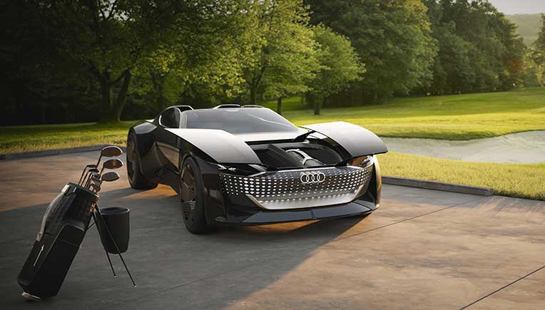 Audi skysphere concept is an electric powered roadster