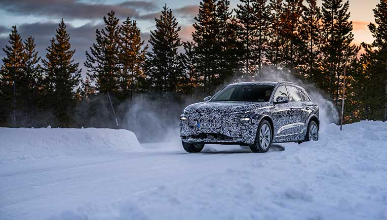 Audi tests production oriented Q6 e-tron prototype in far north Europe