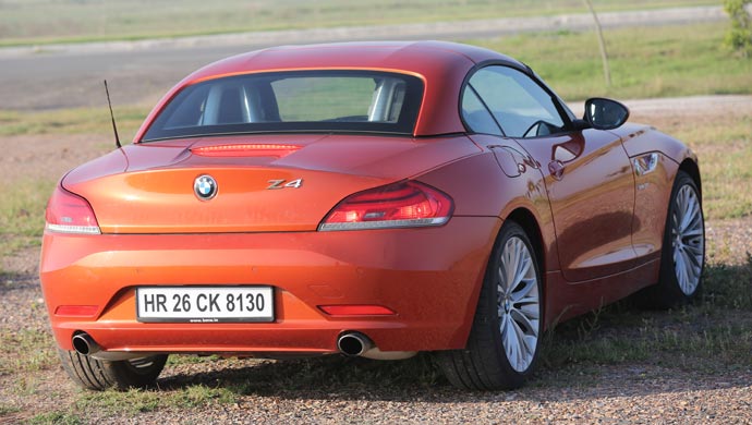 Exciting rear of the car