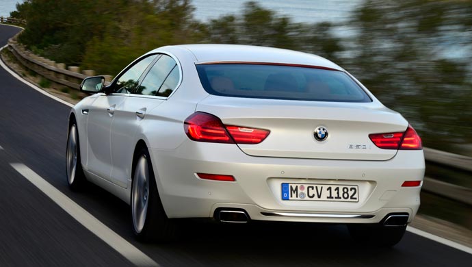 Rear shot of BMW 6 series Gran Coupe