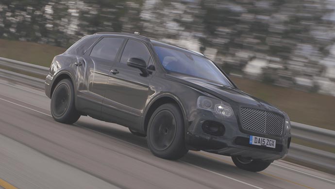 The fastest SUV, the Bentley Bentayga