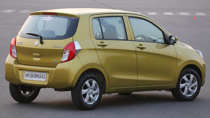 Rear shot of Celerio diesel ZDi