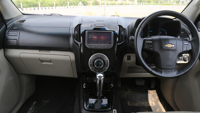 Interiors of the Chevrolet Trailblazer