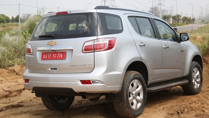 Rear shot of the Chevrolet Trailblazer