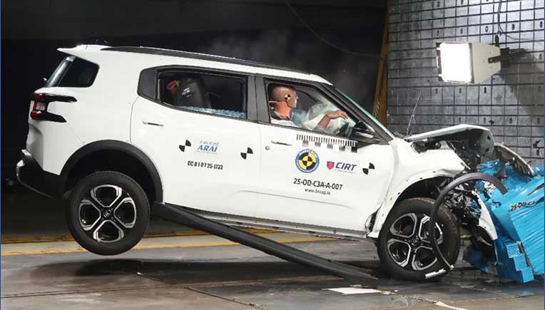 Citroen Aircross secures 5-star Bharat Ncap rating for adult protection