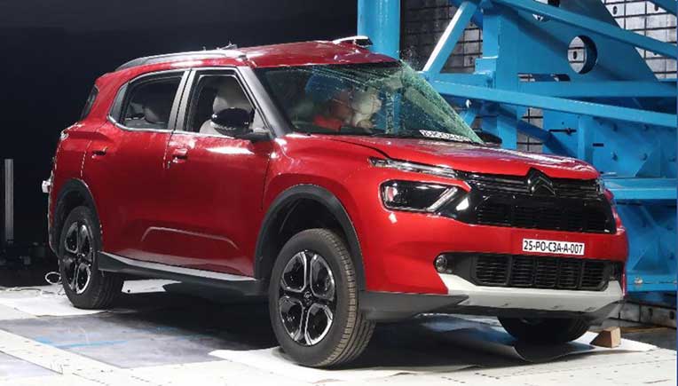 Citroen Aircross secures 5-star Bharat Ncap rating for adult protection
