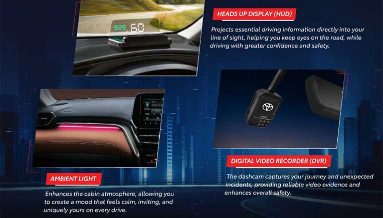 Curated tech package for Toyota Urban Cruiser Hyryder