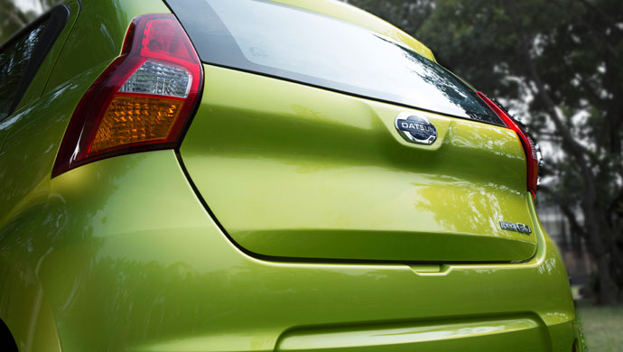 Rear shot of the Datsun Redi-Go