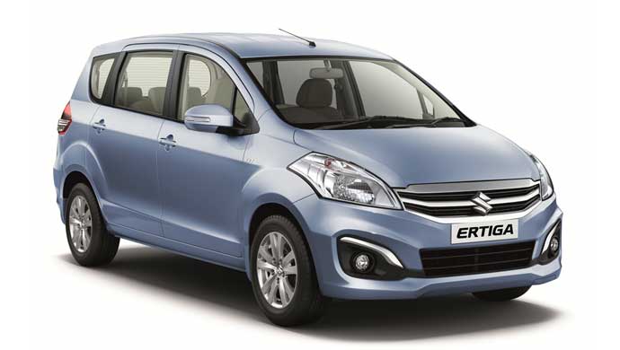 Face lifted Ertiga