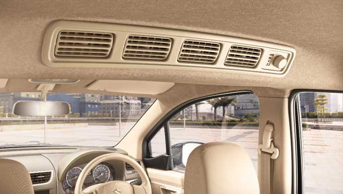 Rear vents for the passengers in new Ertiga