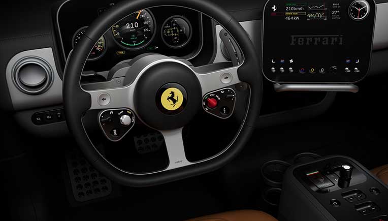 Ferrari Luce electric sports car Luce interior & interface design revealed