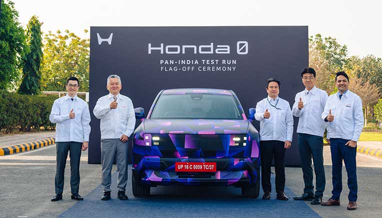 Honda Cars India flags off pan-India test run for electric SUV