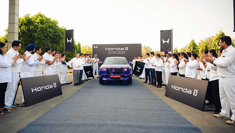 Honda Cars India flags off pan-India test run for electric SUV