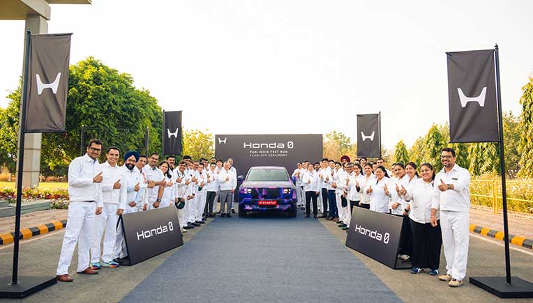 Honda Cars India flags off pan-India test run for electric SUV