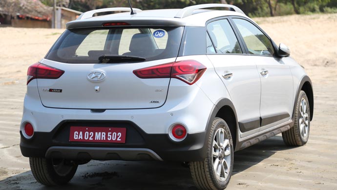 he i20 Active has a high ground clearance, around 190mm.