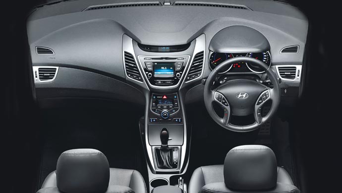 New interiors in the Elantra