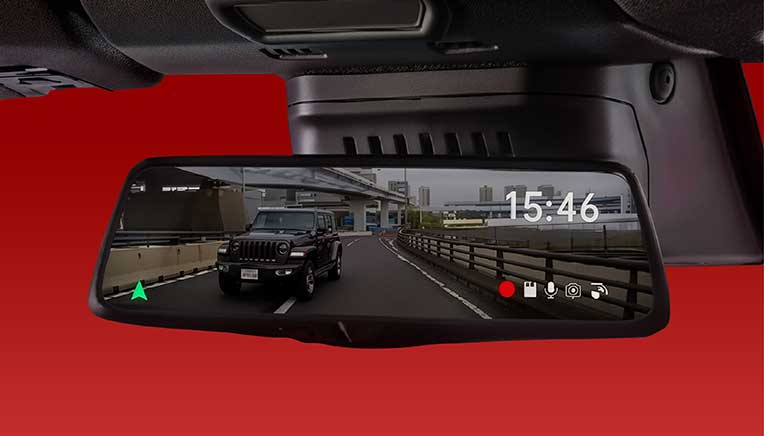 Digital IRVM with dashcam
