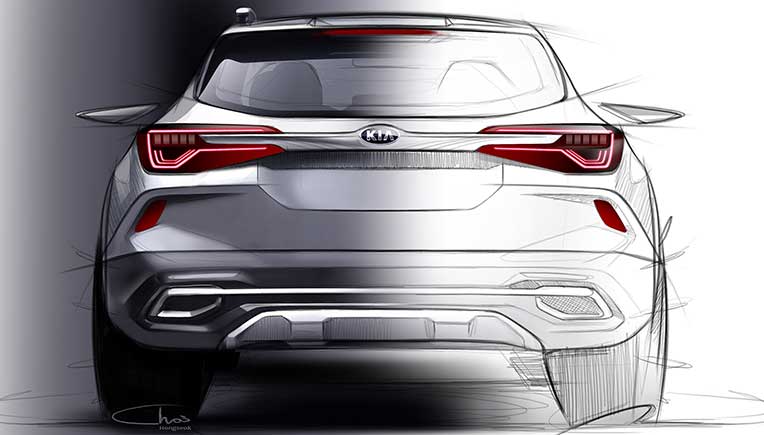 Kia Motors India reveals sketches of mid-SUV, ahead of India launch