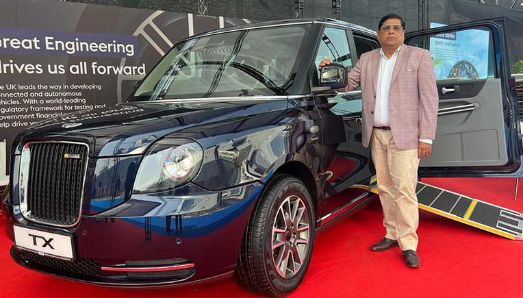 Satya Bagla of Exclusive Motors with the TX